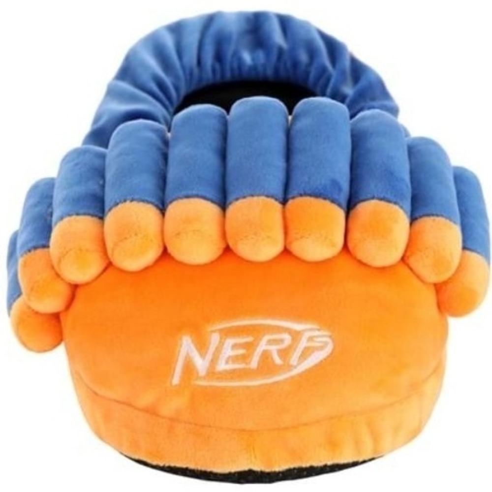 NERF Dart Adult Slippers Orange Blue Adult Size S/M Brand New Comfortable Soft - Picture 3 of 3